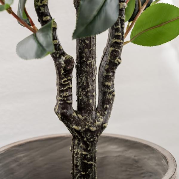 Kunstig kamelia japansk rosetræ lyserød 90 cm