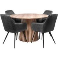 Jesi natur/Hanne suede sort