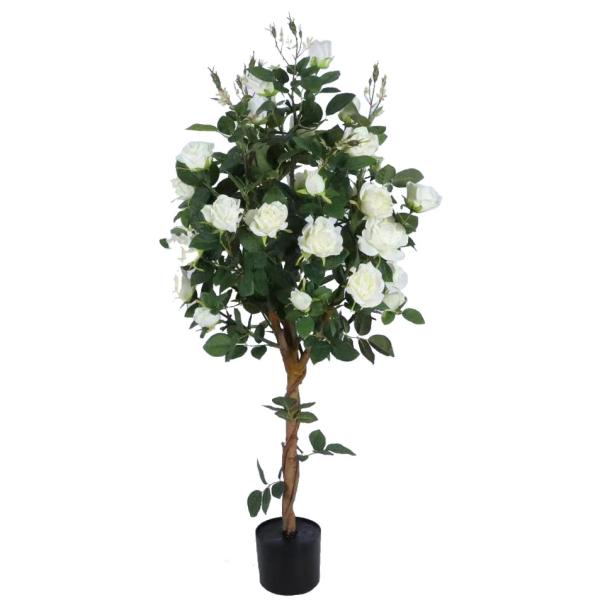 Kunstig Rosetræ hvid 120 cm