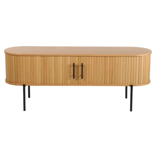 Palma jalousiskab 138x40x53,5cm eg natur/sort