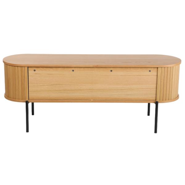 Palma jalousiskab 138x40x53,5cm eg natur/sort