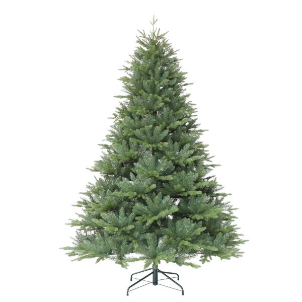Nordisk juletræ med lys 210cm