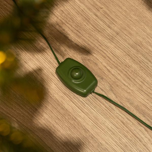 Nordisk juletræ med lys 210cm