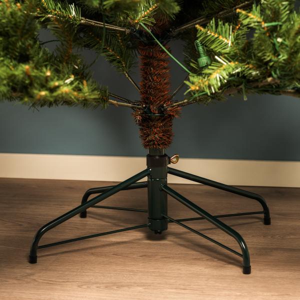 Nordisk juletræ med lys 210cm