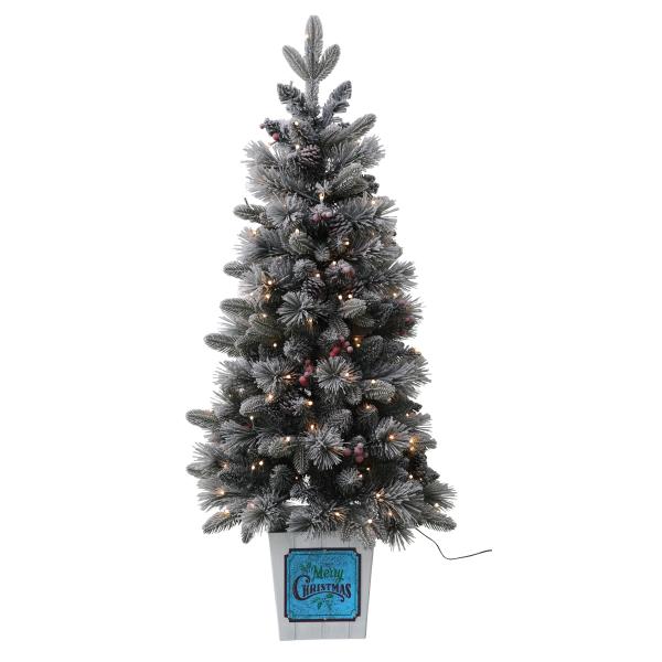 Juletræ med lys 120cm 