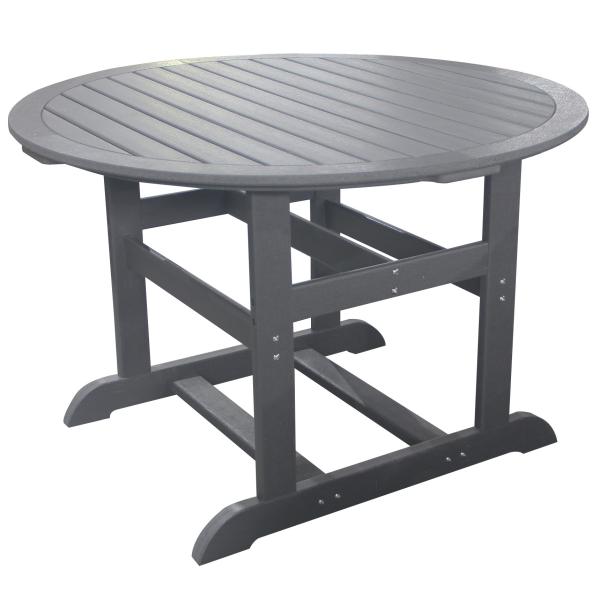 Rundt havebord komposit mørkegrå