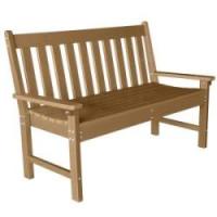 Komposit bænk teak