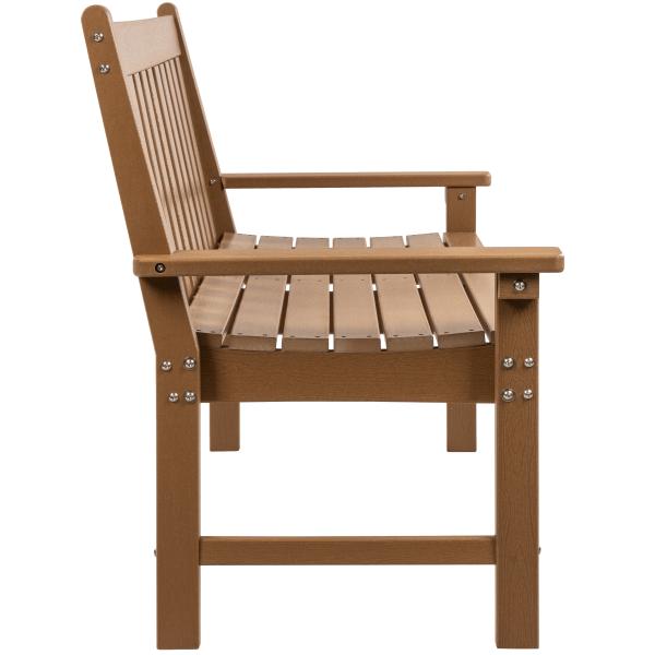 Komposit bænk teak