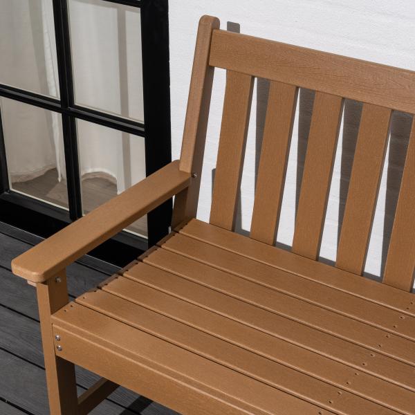 Komposit bænk teak