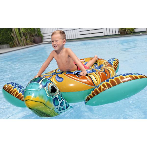 Oppustelig skildpadde flerfarvet 183x173cm