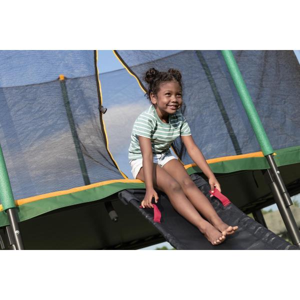 Rutsjebane til trampolin