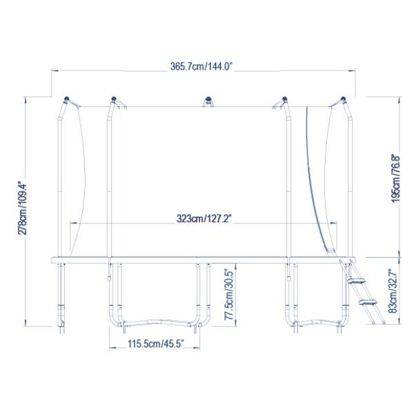 Bestway Xtreme Air trampolin Ø366cm