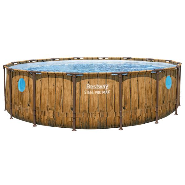 Bestway Power Steel Swim Vista Series II - fritstående stålramme pool 4,88 m × 1,22 m