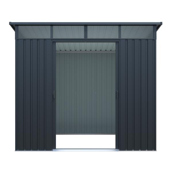 Redskabsskur stål antracit 4.5m2