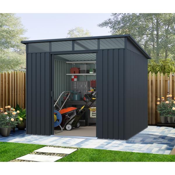 Redskabsskur stål antracit 4.5m2