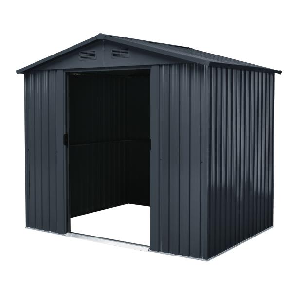 Redskabsskur stål antracit 4.1m2