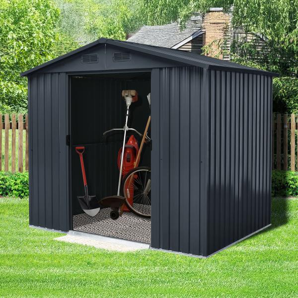 Redskabsskur stål antracit 4.1m2