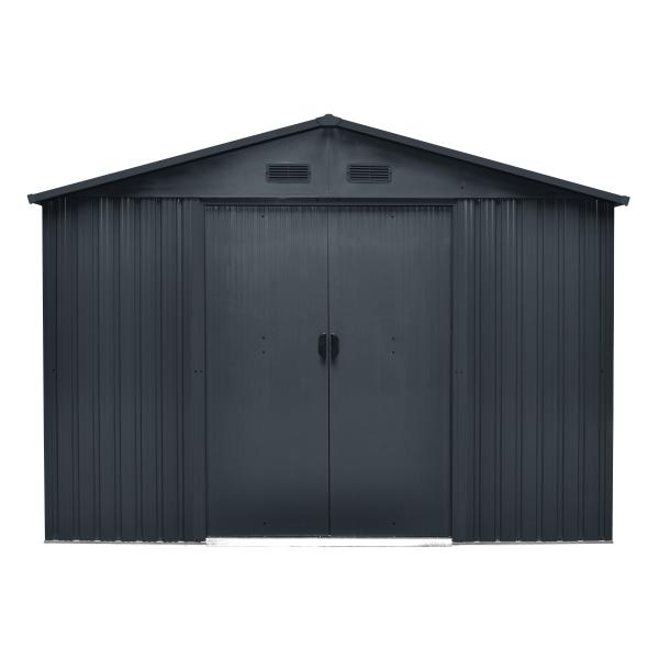 Redskabsskur stål antracit 7.2m2