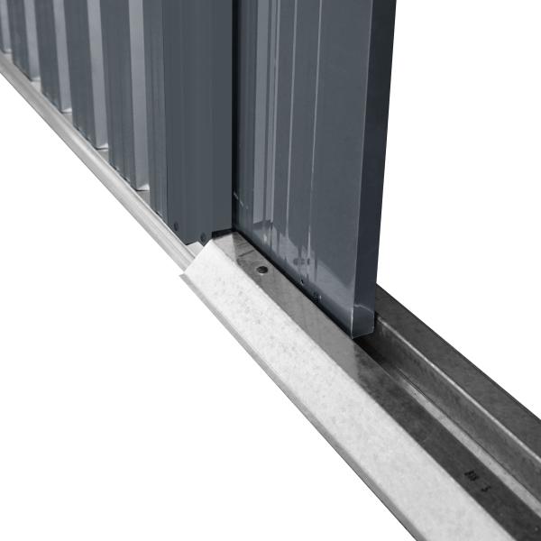 Redskabsskur stål antracit 7.2m2