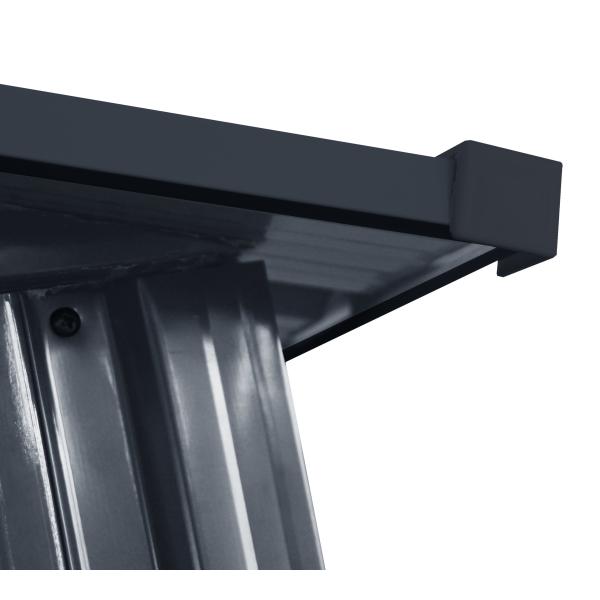 Redskabsskur stål antracit 7.2m2