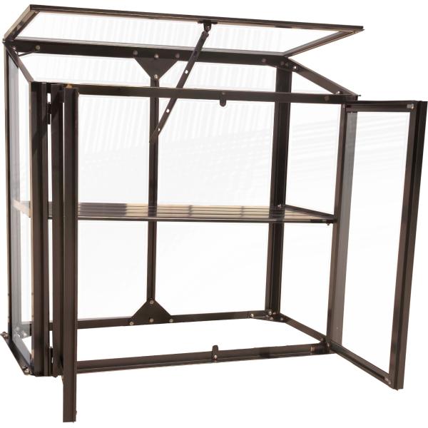 Minidrivhus poly sort 77,6x41,5x71,1cm