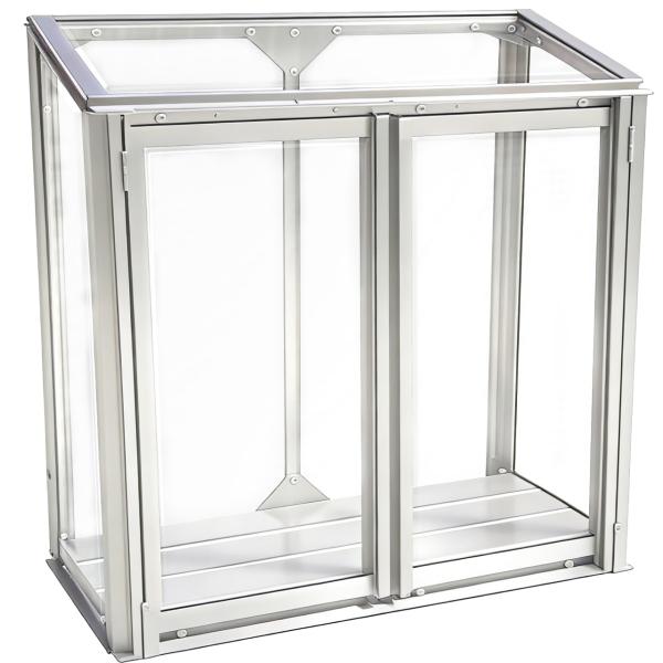 Minidrivhus poly sølv 67,6x33,2x69cm