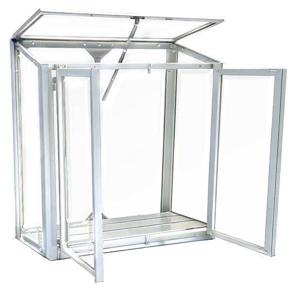 Minidrivhus poly sort 67,6x33,2x69cm