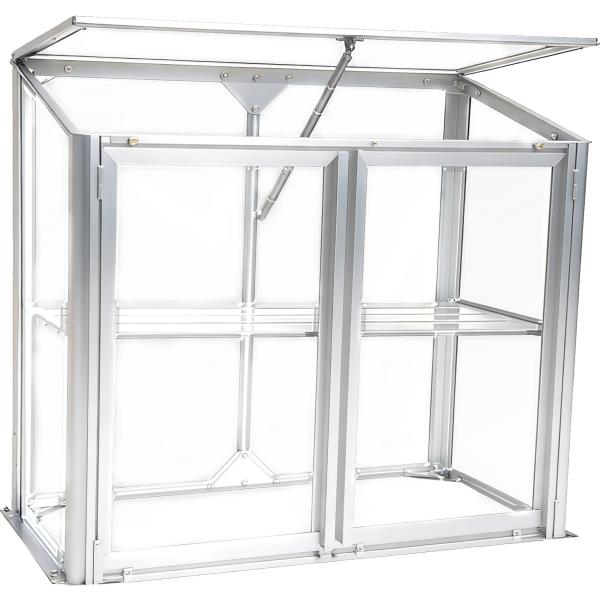 Minidrivhus poly sølv 77,6x41,5x71,1cm