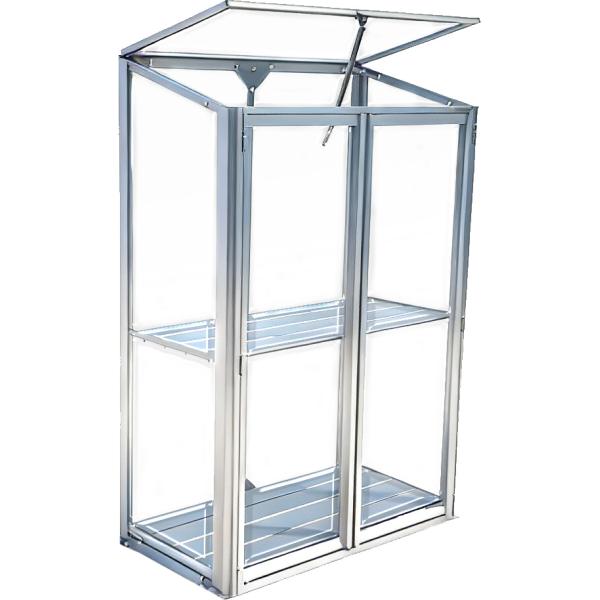 Minidrivhus poly sølv 77,6x41,5x111,1cm