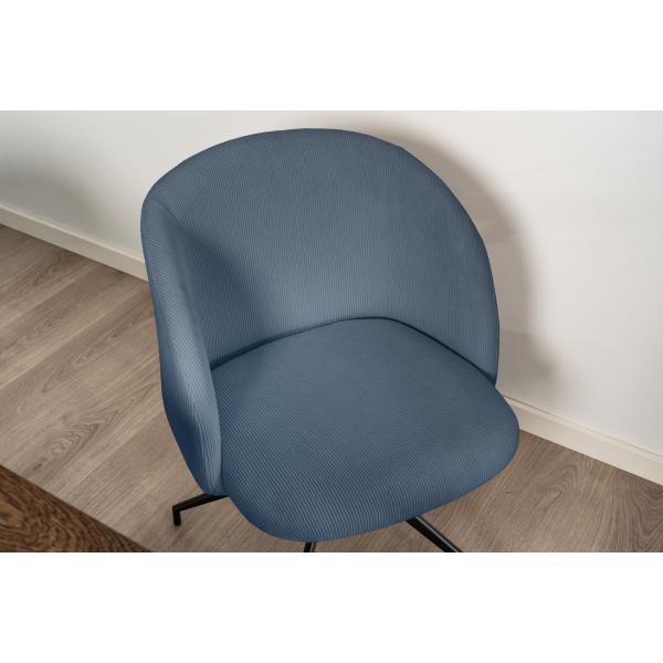 Amelia med drejefunktion fløjl mørkeblå