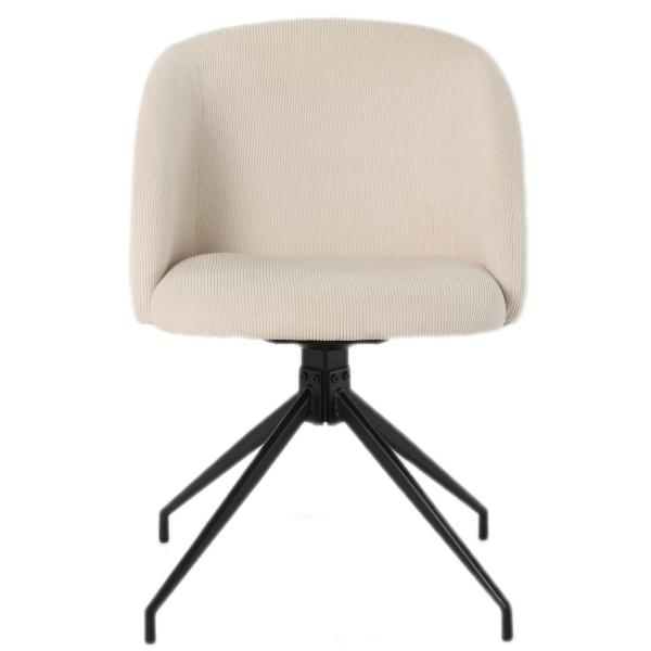 Amelia med drejefunktion fløjl beige
