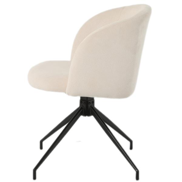 Amelia med drejefunktion fløjl beige