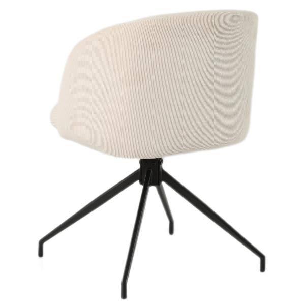 Amelia med drejefunktion fløjl beige