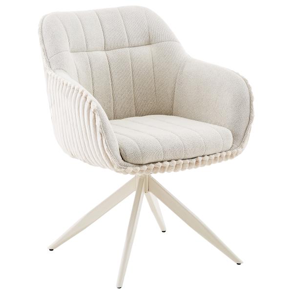 Laura med drejefunktion imiteret pels beige