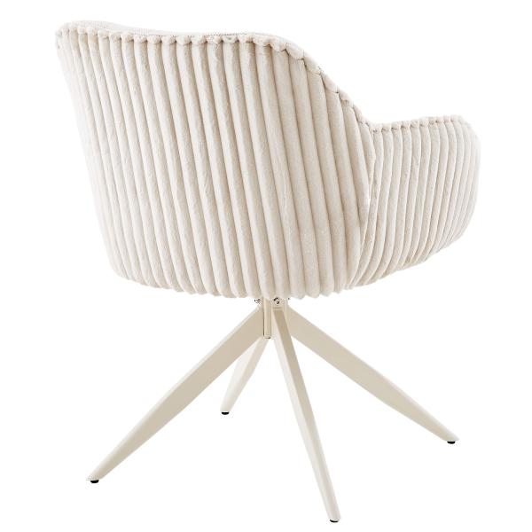 Laura med drejefunktion imiteret pels beige