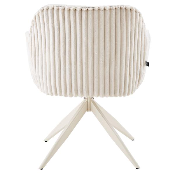 Laura med drejefunktion imiteret pels beige