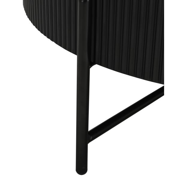 Milo sort ø80x40cm