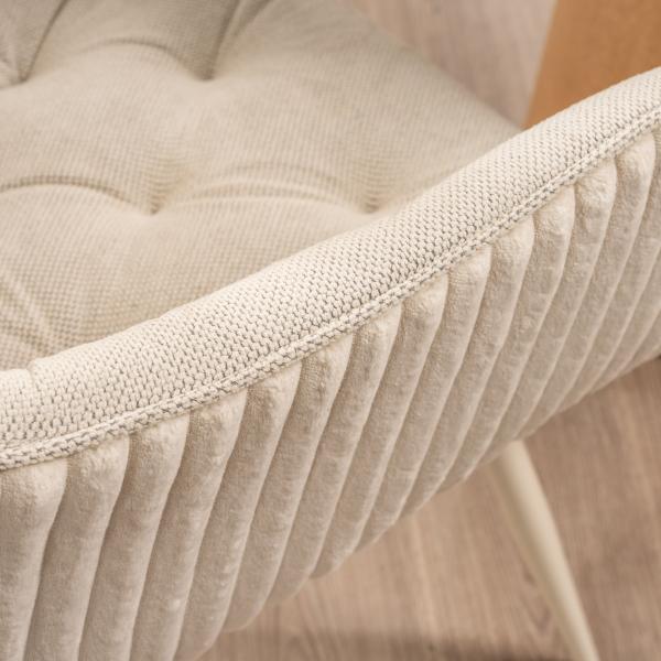 Holly imiteret pels creme/creme