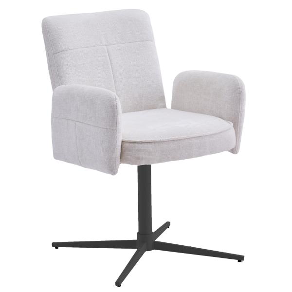 Lucia med drejefunktion stof creme/sort