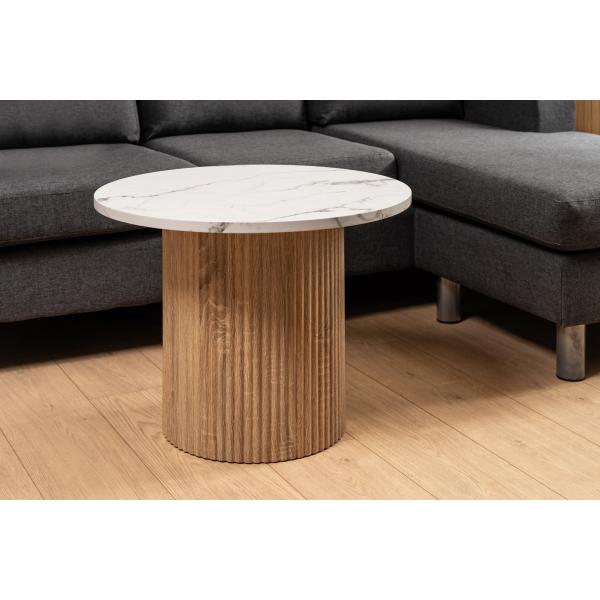 Leon natur/hvid ø60x45cm