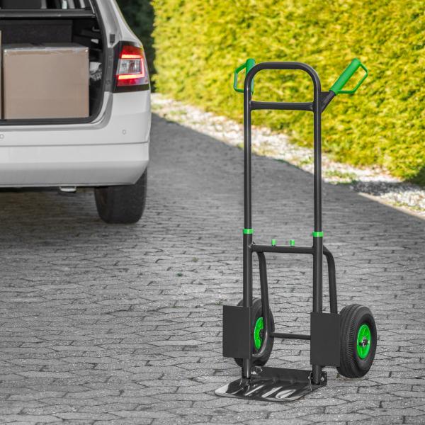 Foldbar sækkevogn med gummihjul