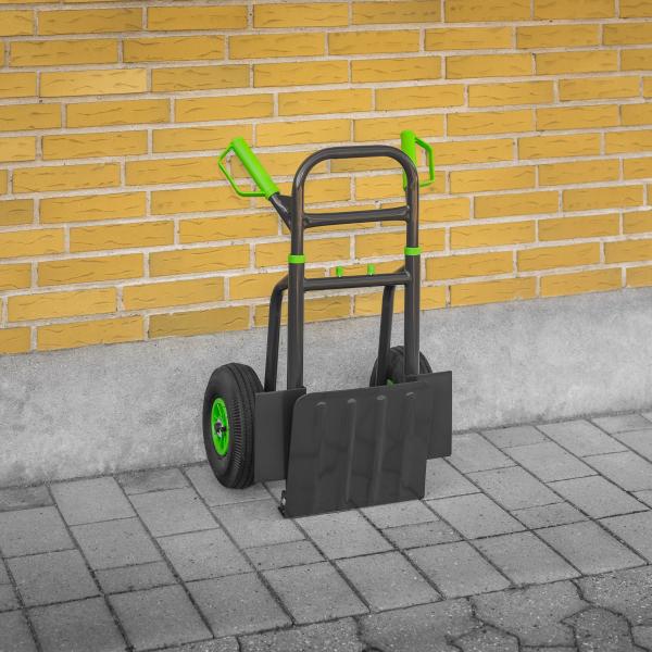 Foldbar sækkevogn med gummihjul