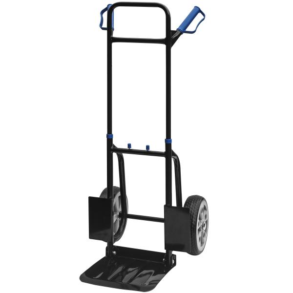 Foldbar sækkevogn med punkterfri hjul