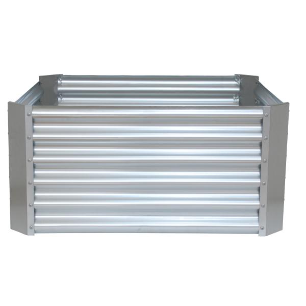 Workmann højbed 90x90x44cm sølv