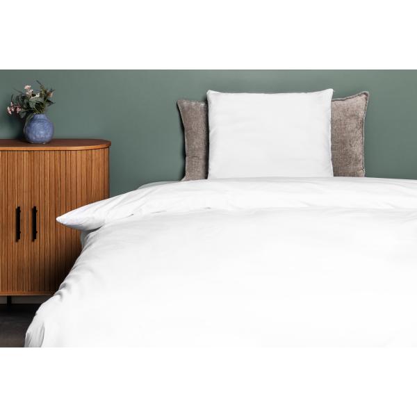 Sengesæt bomuld hvid 140x220cm
