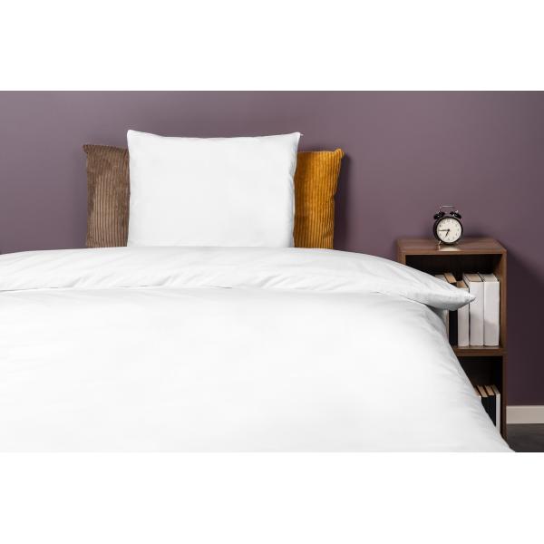 Sengesæt bomuld hvid 200x220cm