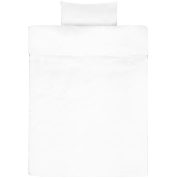 Sengesæt polyester hvid 140x220cm