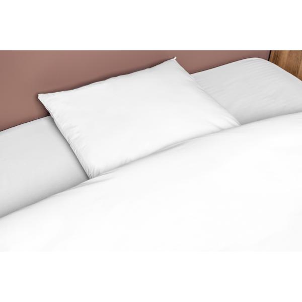 Sengesæt polyester hvid 140x220cm