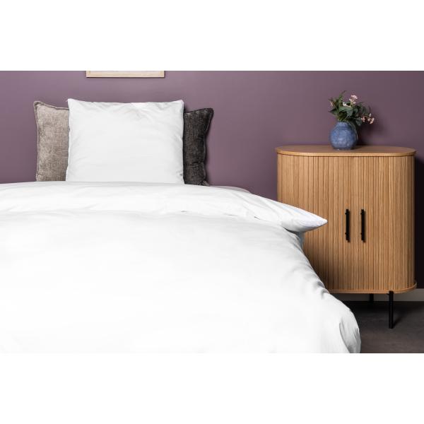 Sengesæt polyester hvid 200x220cm