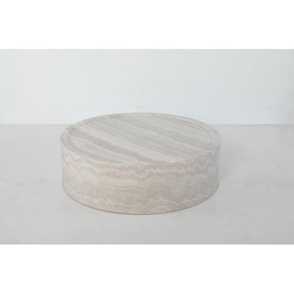 Modena beige/hvid ø80x30cm